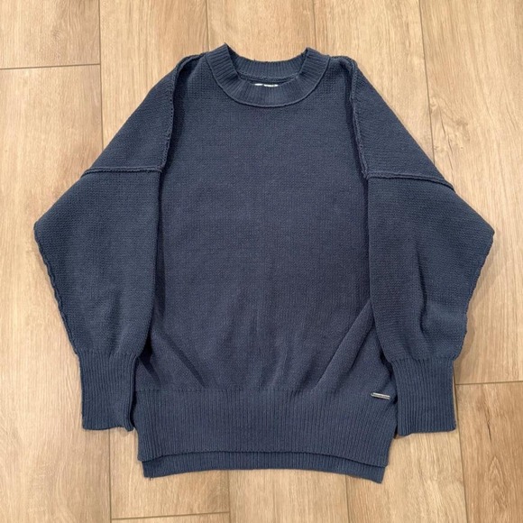 Abercrombie & Fitch Sweaters - Abercrombie & Fitch Soft A&F Collection navy blue crew neck sweater Size Small